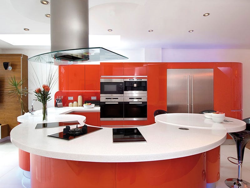 Bếp sử dụng đá nhân tạo Solid Surface LG Hausys