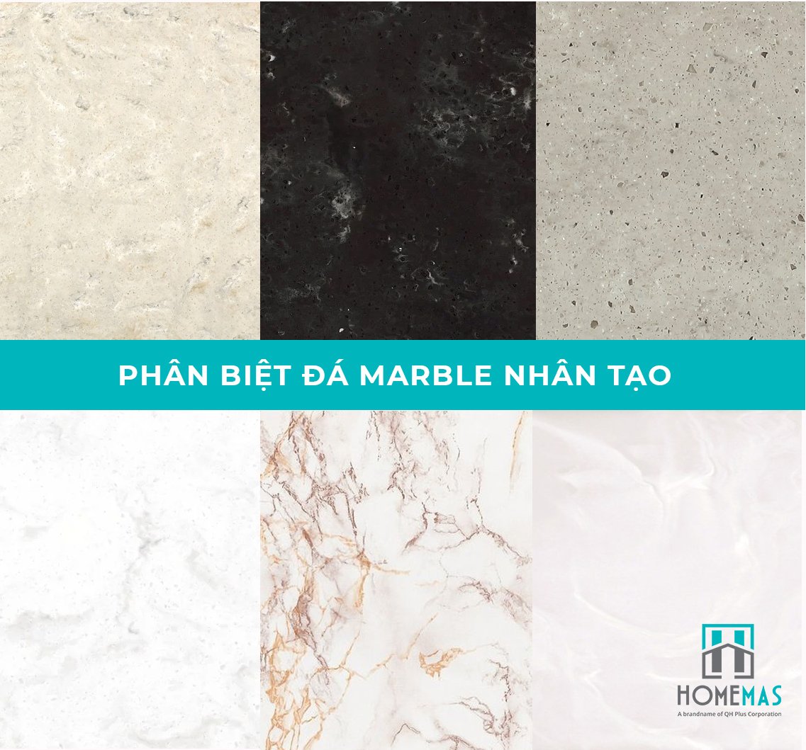 Đá marble nhân tạo là gì, cách phân biệt đá marble nhân tạo
