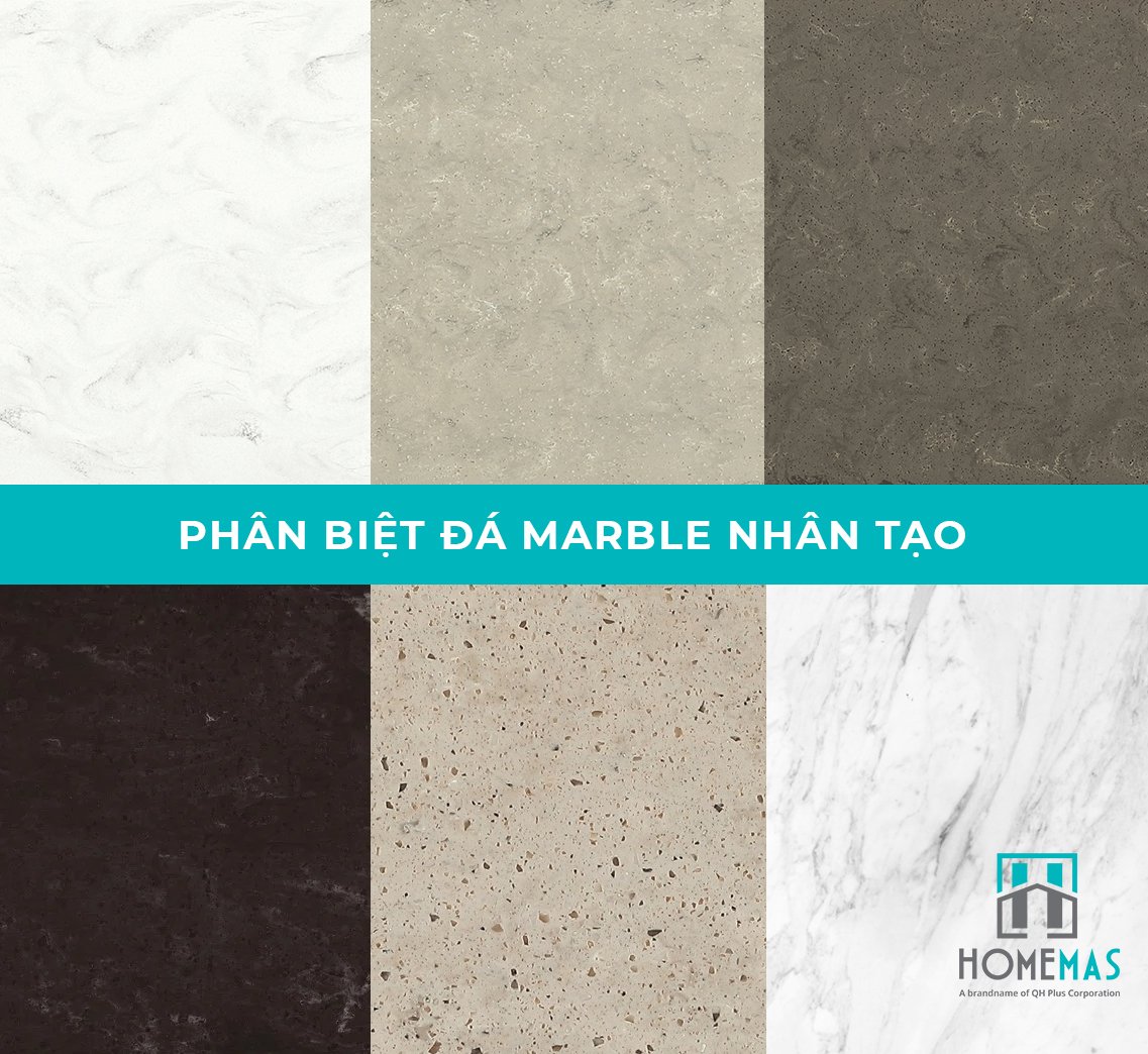 Đá marble nhân tạo là gì, cách phân biệt đá marble nhân tạo