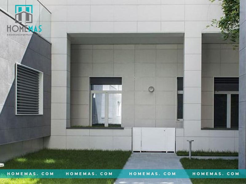 Đá ốp mặt tiền màu trắng - xu hướng thể hiện đẳng cấp