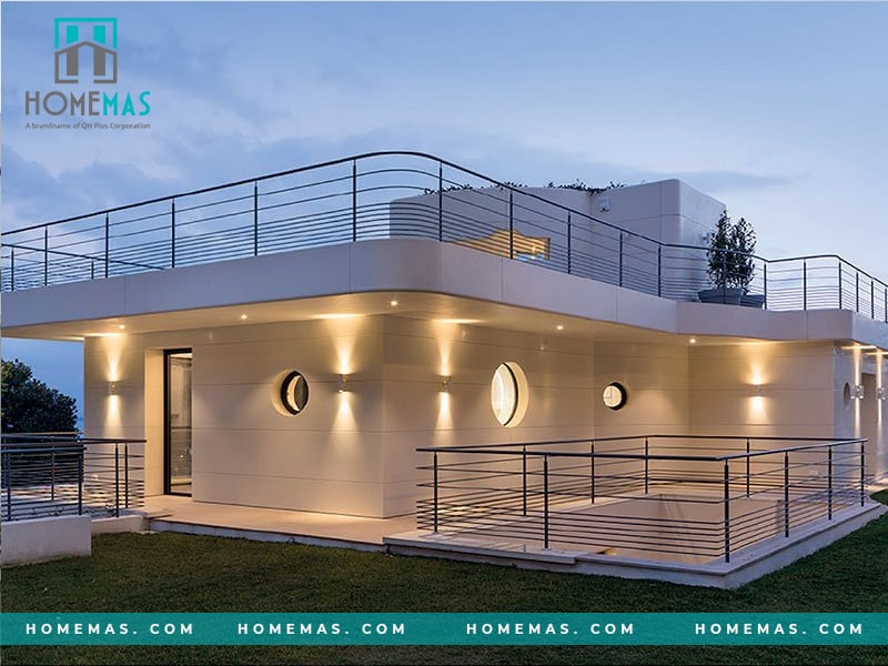 Đá ốp mặt tiền màu trắng - xu hướng thể hiện đẳng cấp