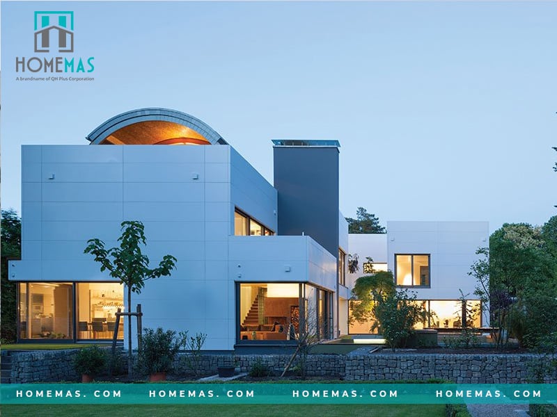 Đá ốp mặt tiền màu trắng - xu hướng thể hiện đẳng cấp