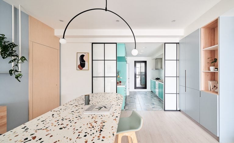 trang trí chung cư màu pastel