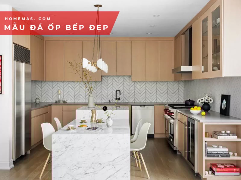 Những mẫu đá ốp bếp sang trọng cho phòng bếp