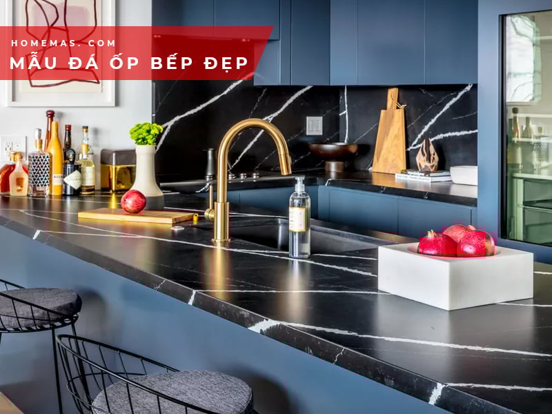 Những mẫu đá ốp bếp sang trọng cho phòng bếp
